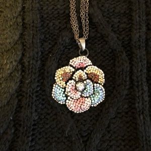 Long flower necklace